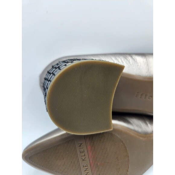 Anne Klein Kimbra Womens Leather Pointed Toe Block Heel Pumps Shoes size 8.5 M - Picture 8 of 11